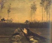 Vincent Van Gogh, Landscape at Dusk (nn04)